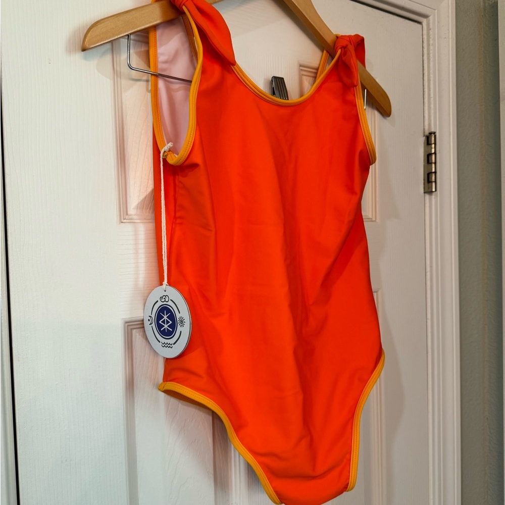 Cosmo Crew Tie Swimsuit NWT Orange size 13/14 years